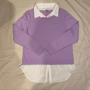DKNYC Layered Pullover Sweater L NWOT